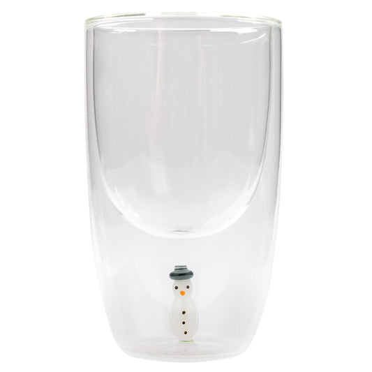 Glass Icon Cup, Snowman