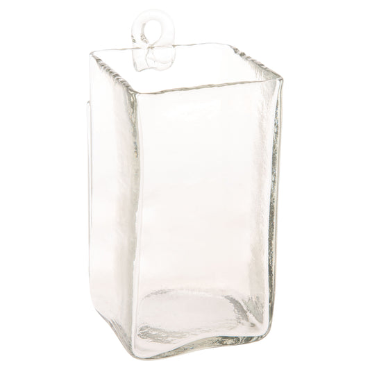 Tall Hand Blown Hanging Glass Vases