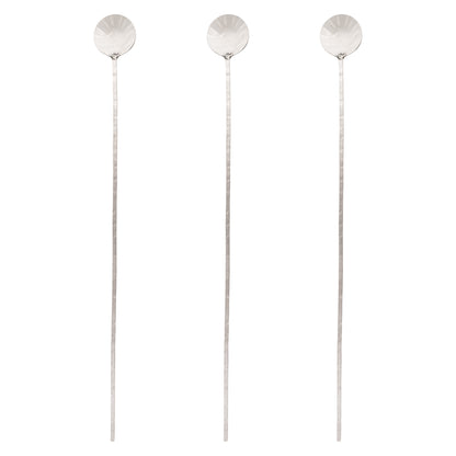 Large Silver Catalina Stirring Spoons set of 3 view. 