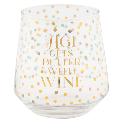 Gets Better Chic Stemless Wine Glasses