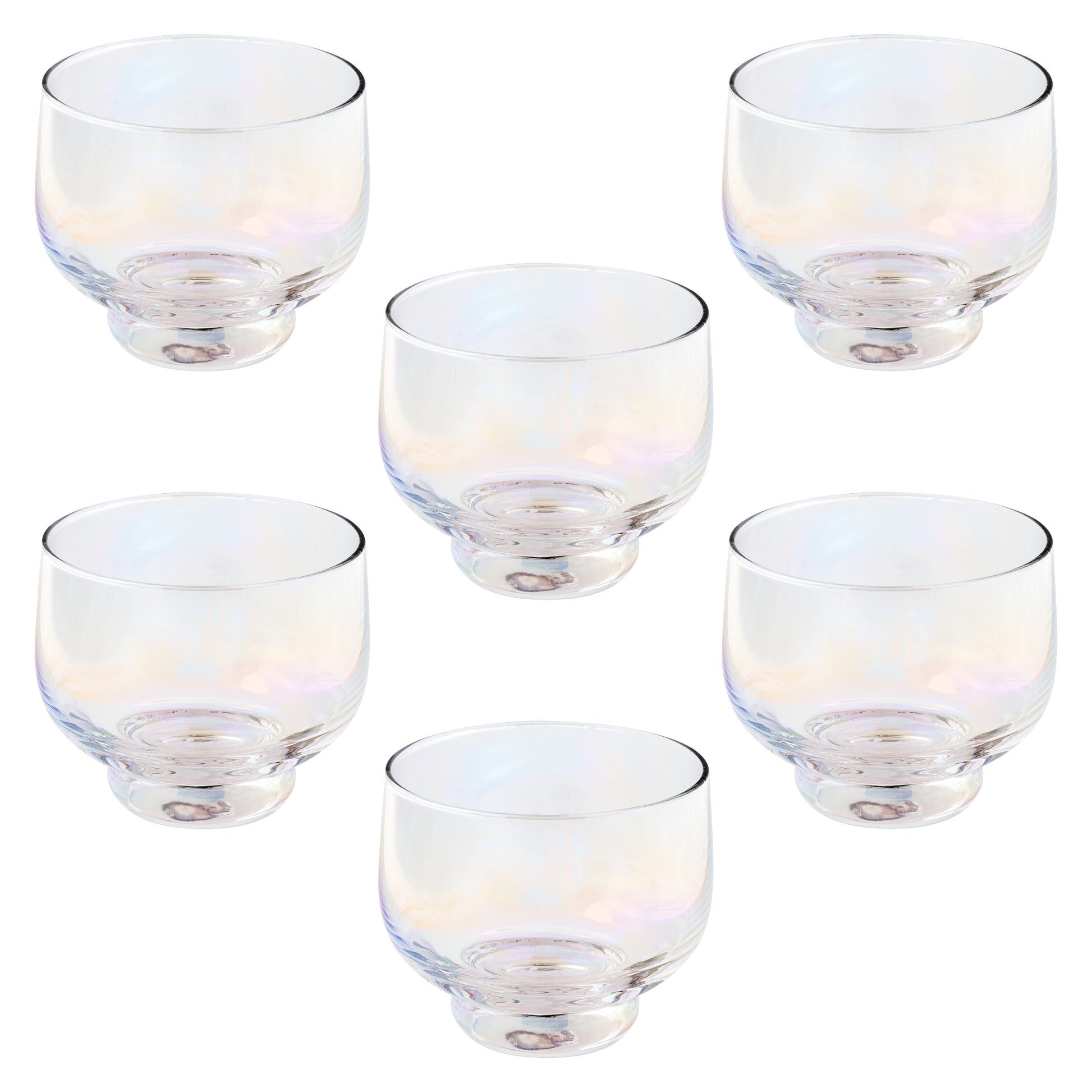 Clear Lexi Collection Shot Glass set of six view. 