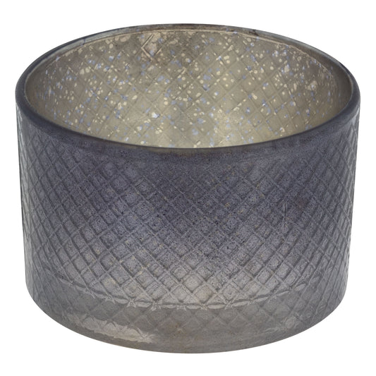 Straight Diamond Charcoal Mercury Votives