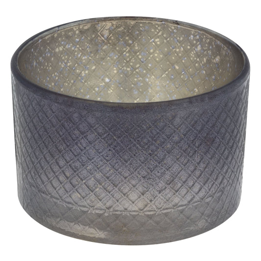 Straight Diamond Charcoal Mercury Votives