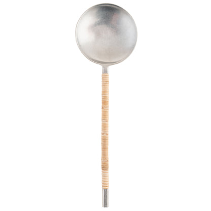 Catalina Cane Wrapped Handle Salad Servers individual view. 