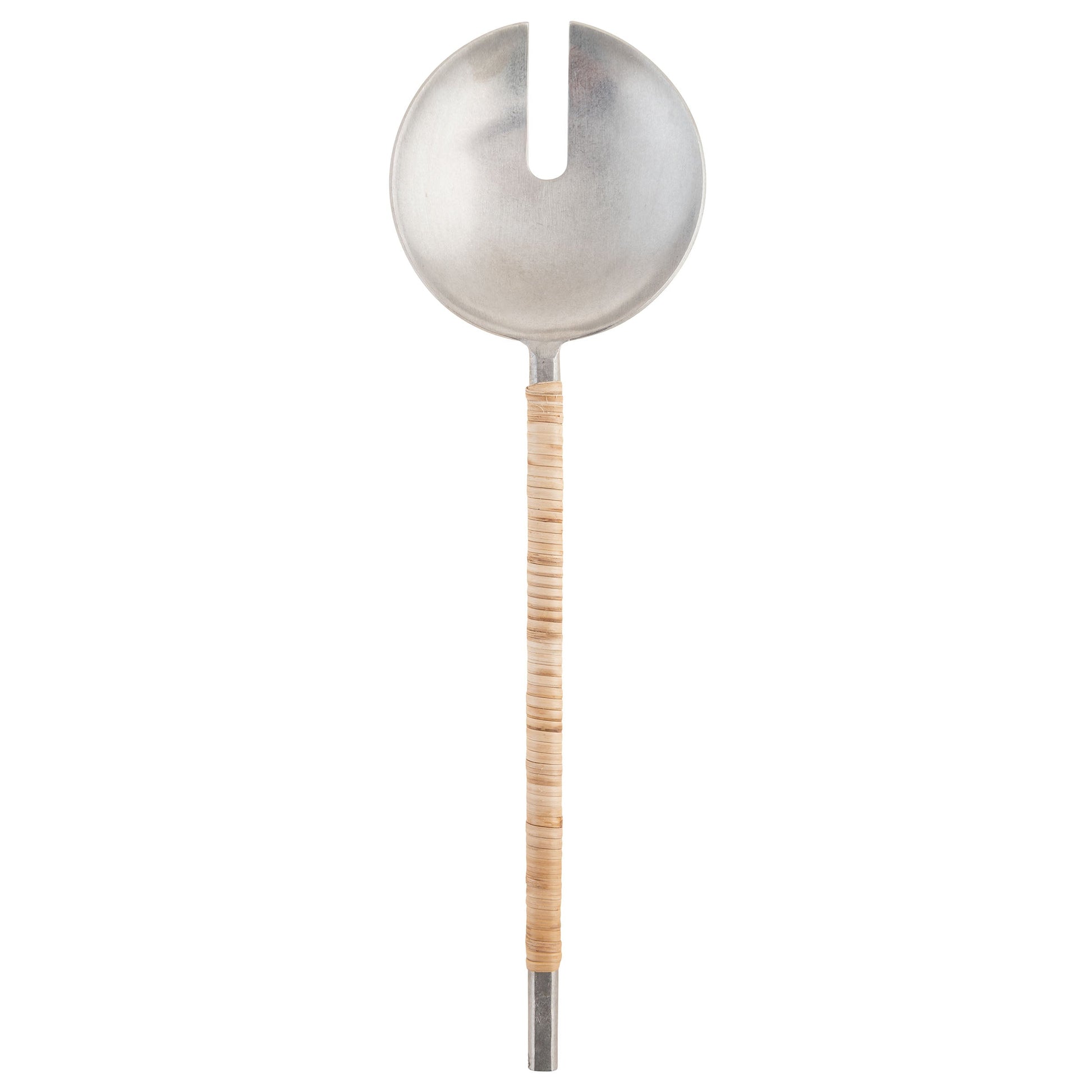 Catalina Cane Wrapped Handle Salad Servers individual view. 