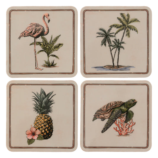 Aloha Aloha Cork Coasters