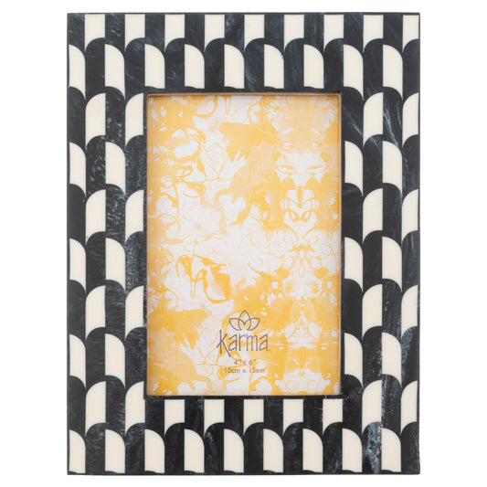 B&W Color Block Rectangle Resin Picture Frame