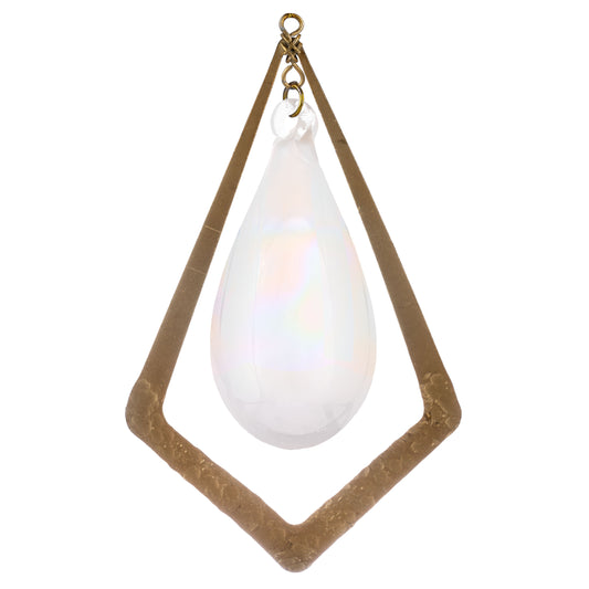 Pearl / Gold Teardrop Florence Ornament