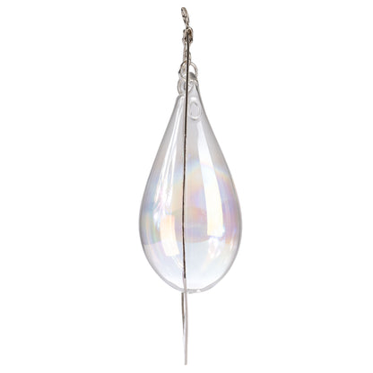 Clear Luster Florence Ornament side view. 
