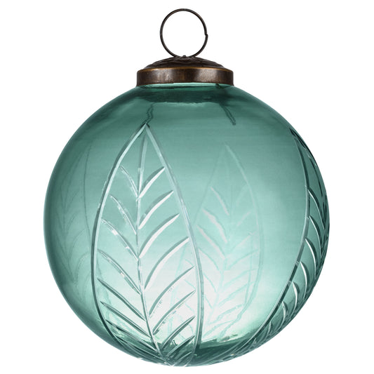 Spruce 4" Spruce Etched Glass Ornament