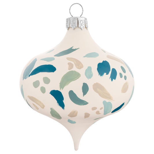 Coastal Hand-Painted Retro Ornament