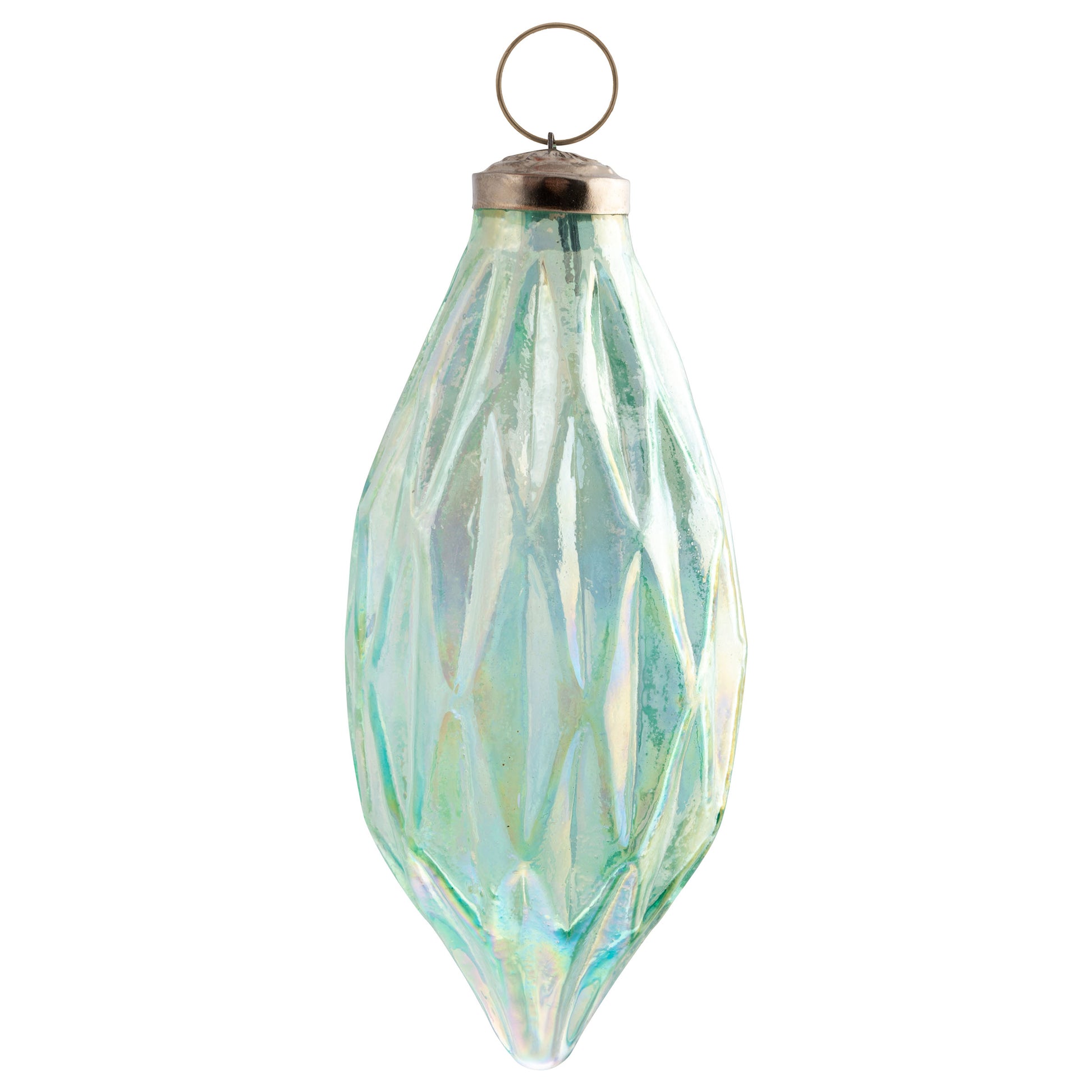 Faceted Teardrop Ornament