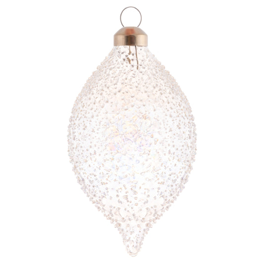 Icy Snow Glass Ornaments