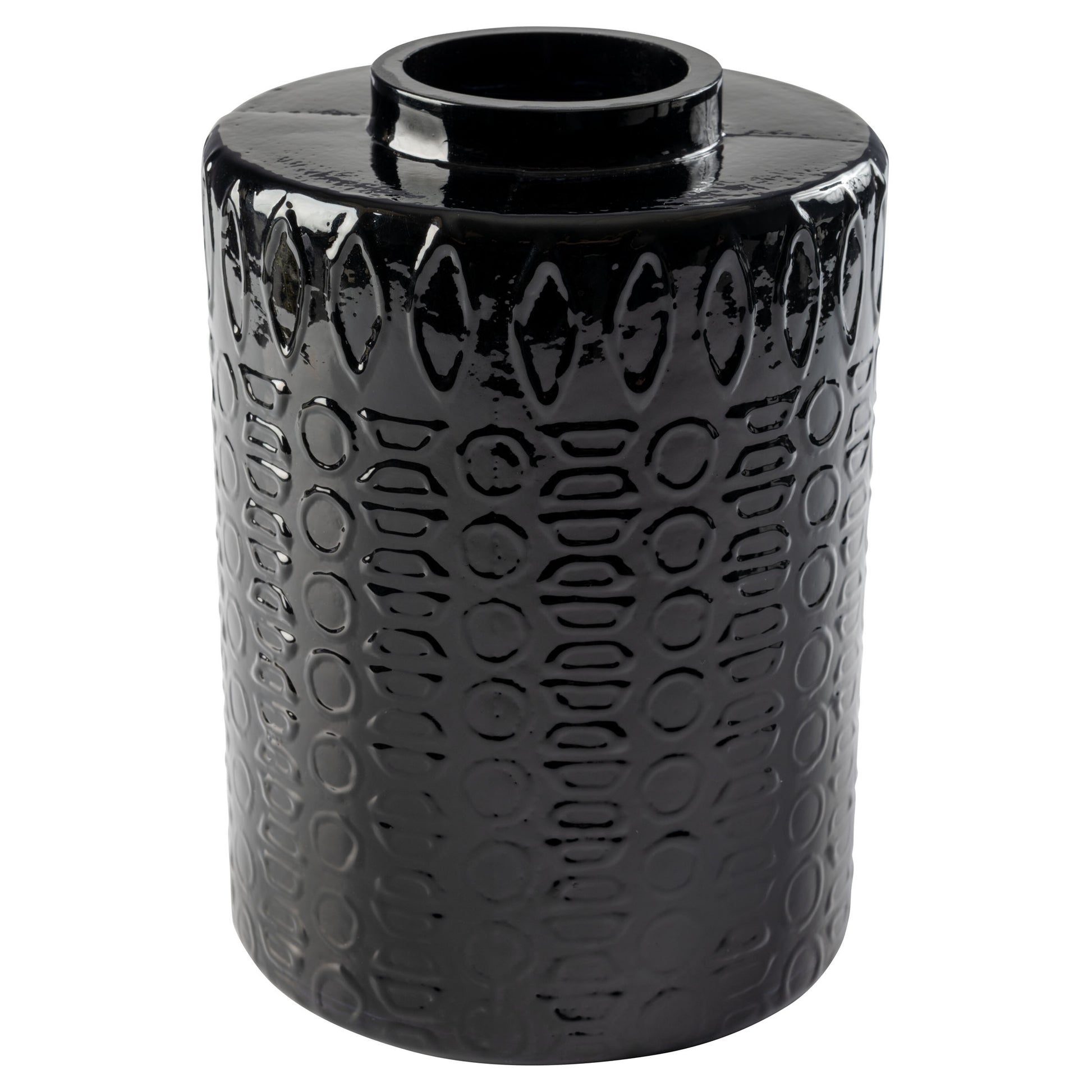Black Mid Century Vase