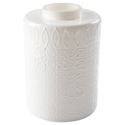 White Mid Century Vase