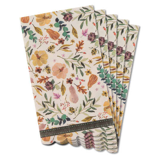 Pumpkin Guest Towel Paper Napkins pack view. 