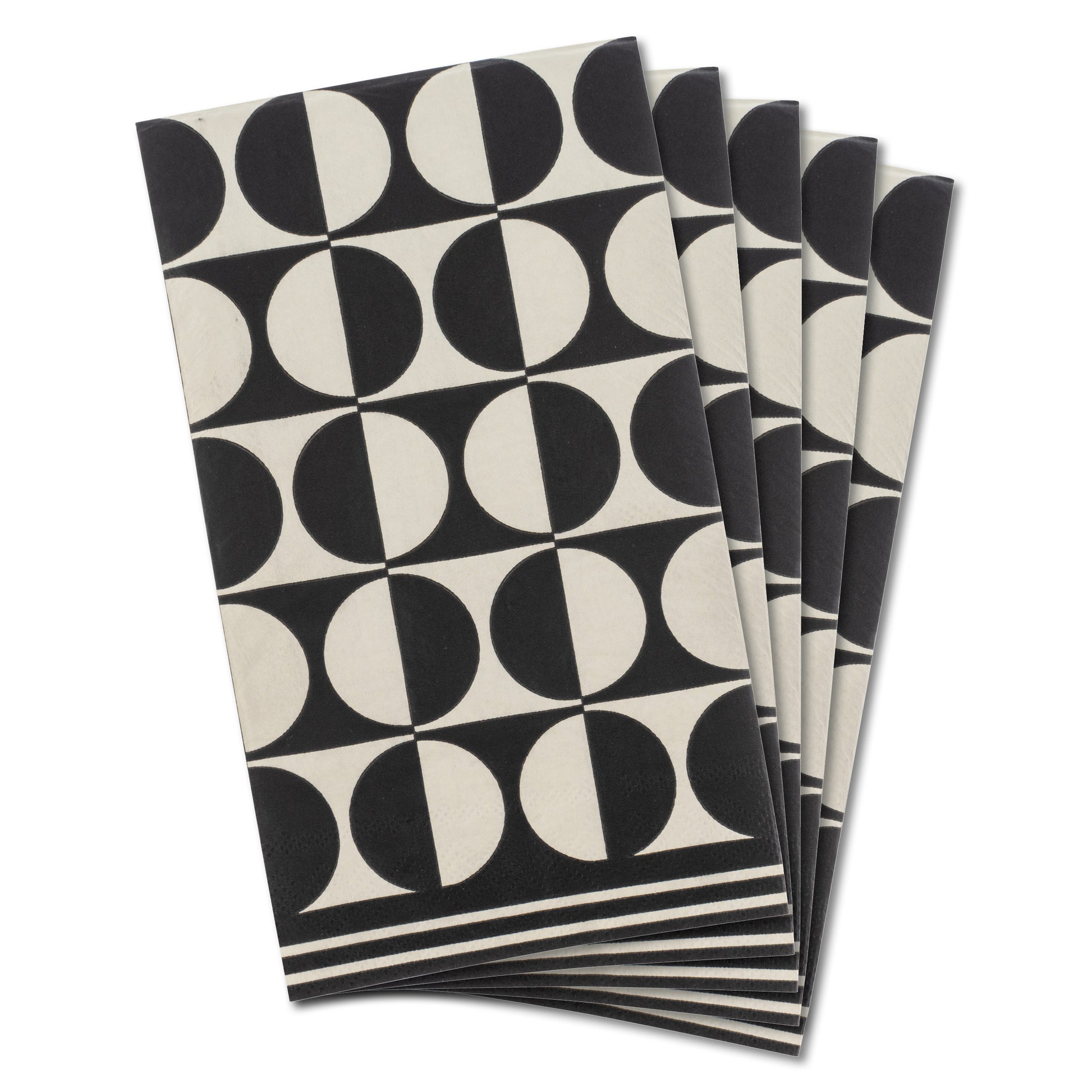 Retro Dot Guest Towel Paper Napkins pack view. 