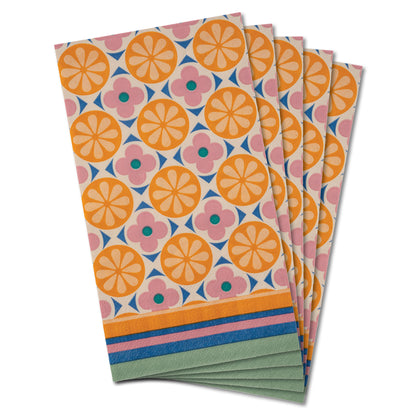 Orange Guest Towel Paper Napkins
