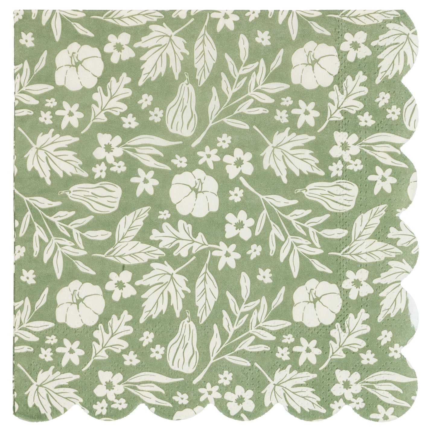 Autumn Spice Luncheon Paper Napkin individual view. 