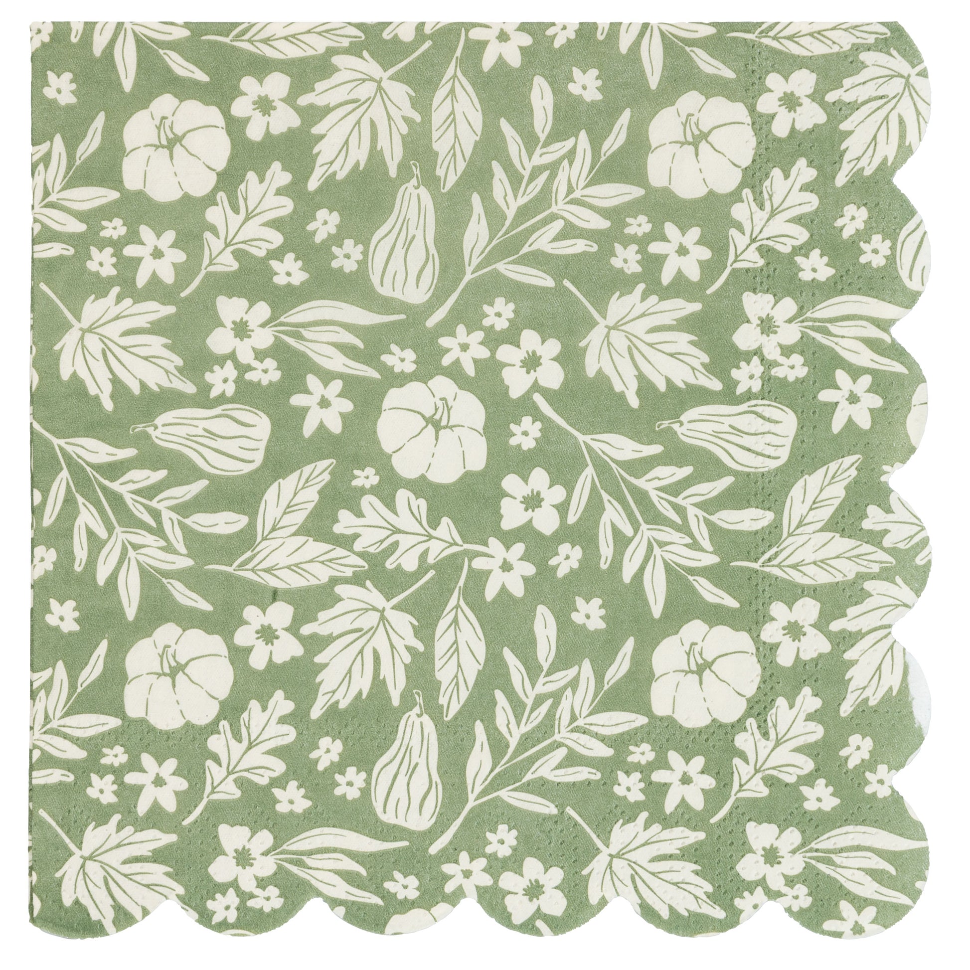 Autumn Spice Luncheon Paper Napkin individual view. 