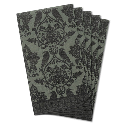 Damask Crow Guest Towel Paper Napkins