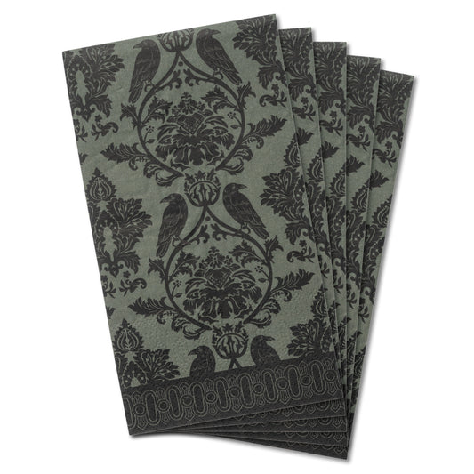 Damask Crow Guest Towel Paper Napkins