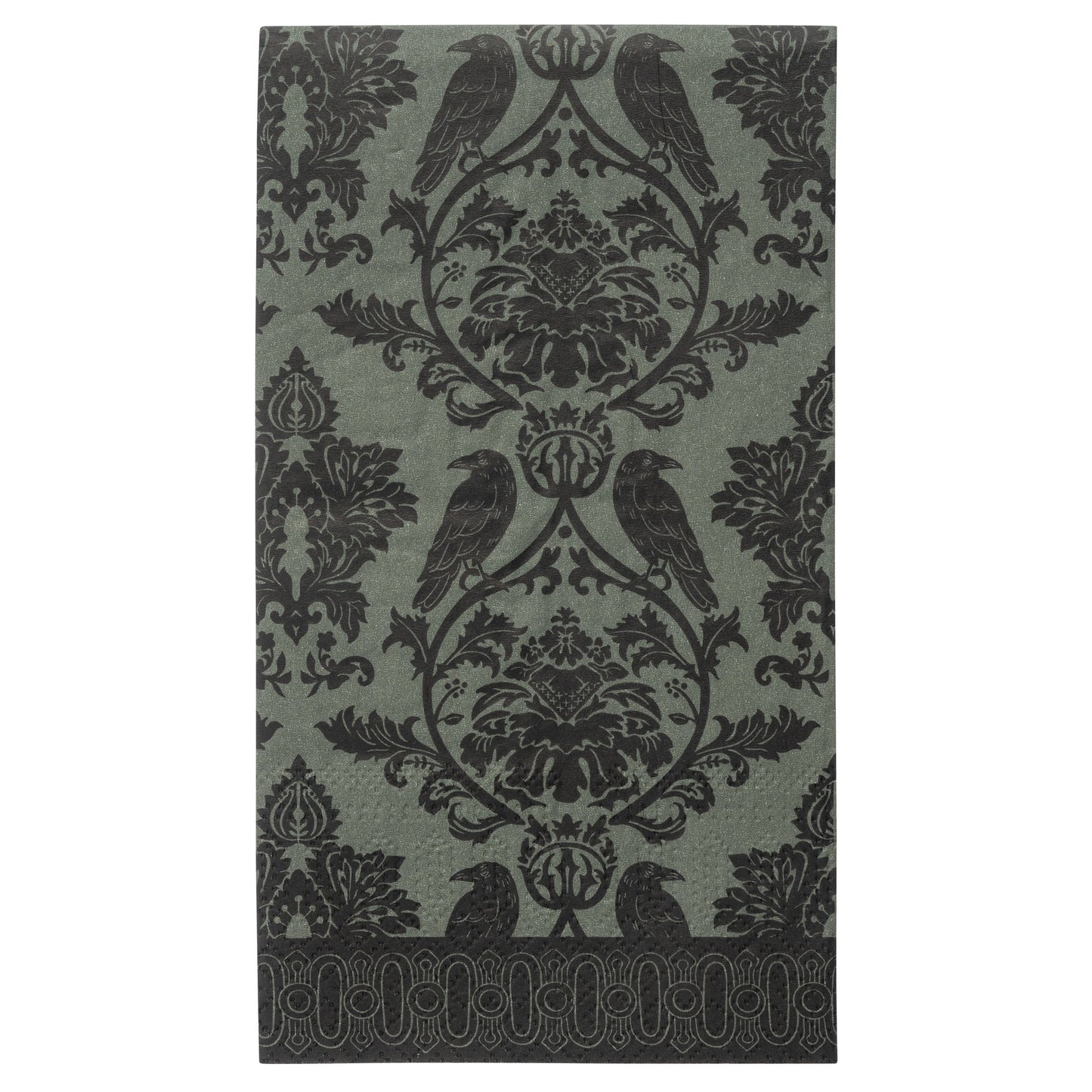 Damask Crow Guest Towel Paper Napkins