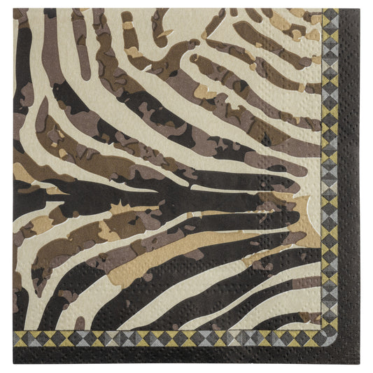 Zebra Cocktail Paper Napkins