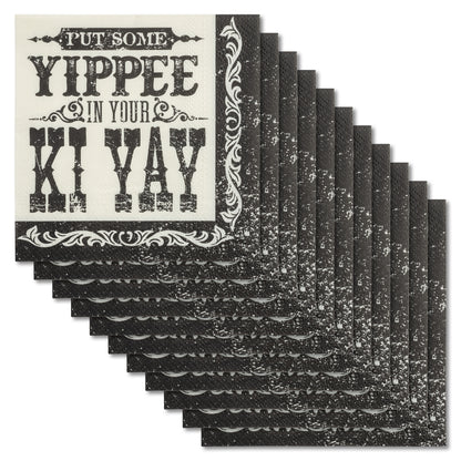 Yippee in Your Ki Yay Cocktail Paper Napkins