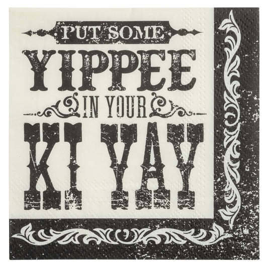 Yippee in Your Ki Yay Cocktail Paper Napkins