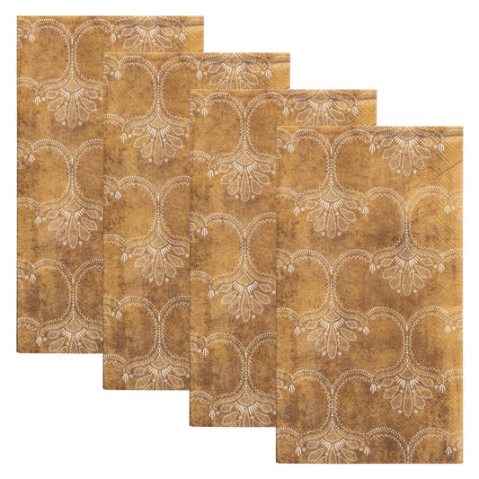 Fleur-De-Lis Guest Towel Paper Napkins pack view. 