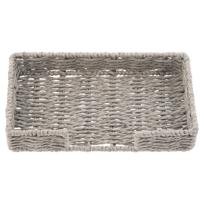 Gray Woven Napkin Holder