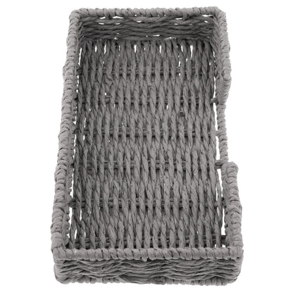 Gray Woven Napkin Holder