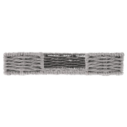 Gray Woven Napkin Holder