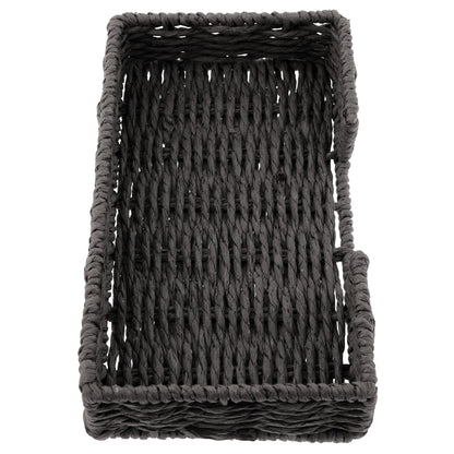 Black Woven Napkin Holder