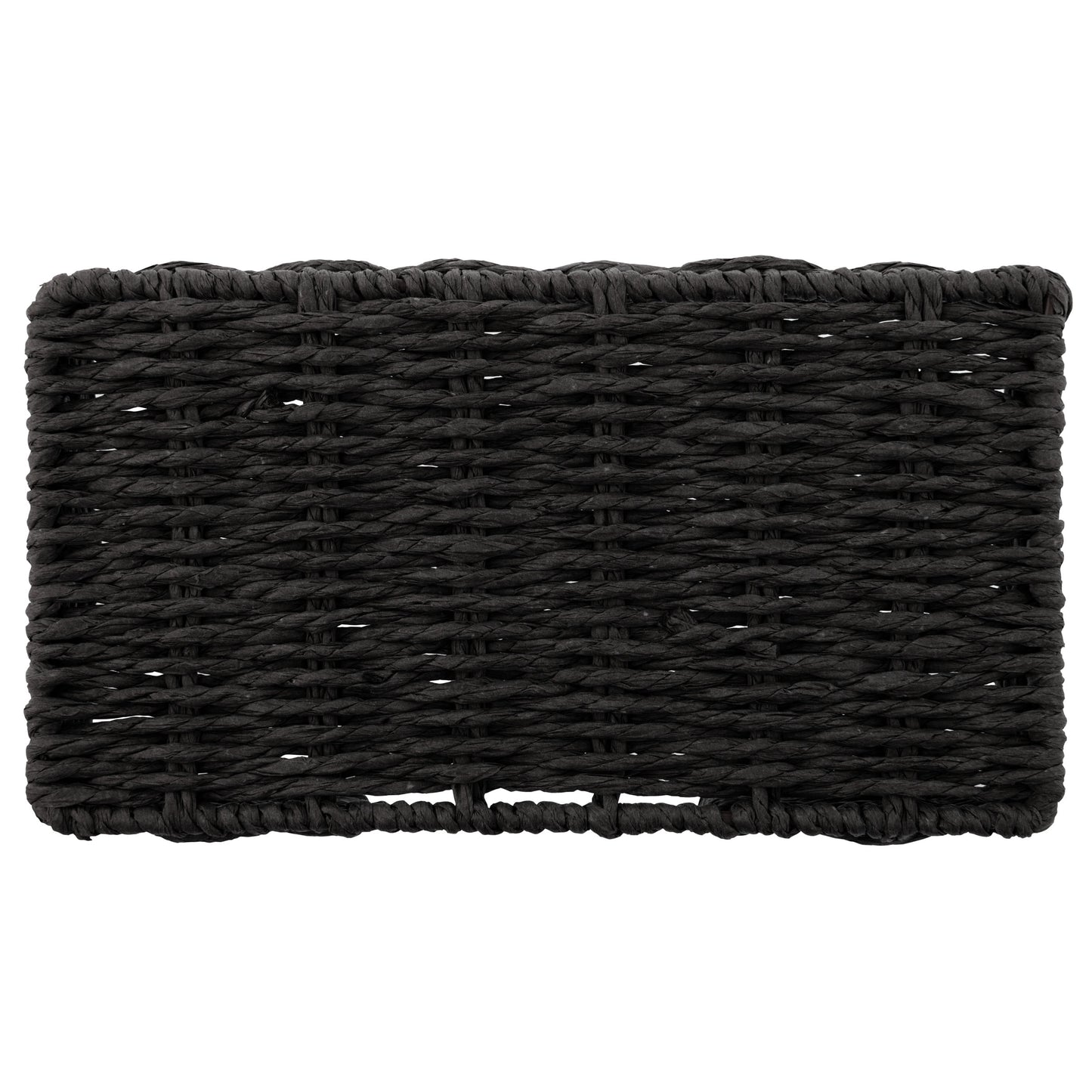Black Woven Napkin Holder