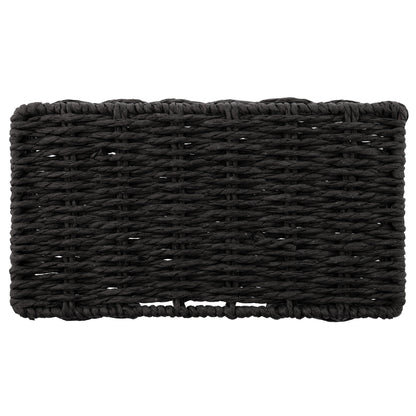 Black Woven Napkin Holder