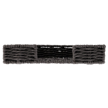 Black Woven Napkin Holder