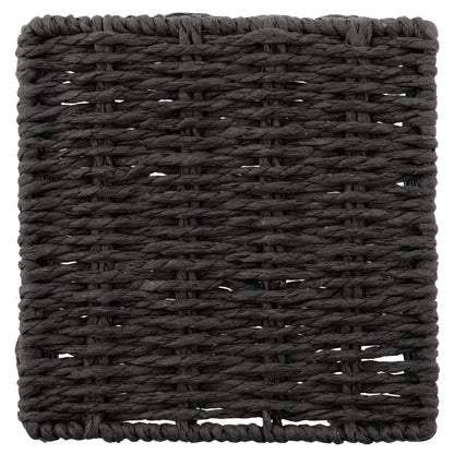 Black Woven Paper Cocktail Napkin Holder