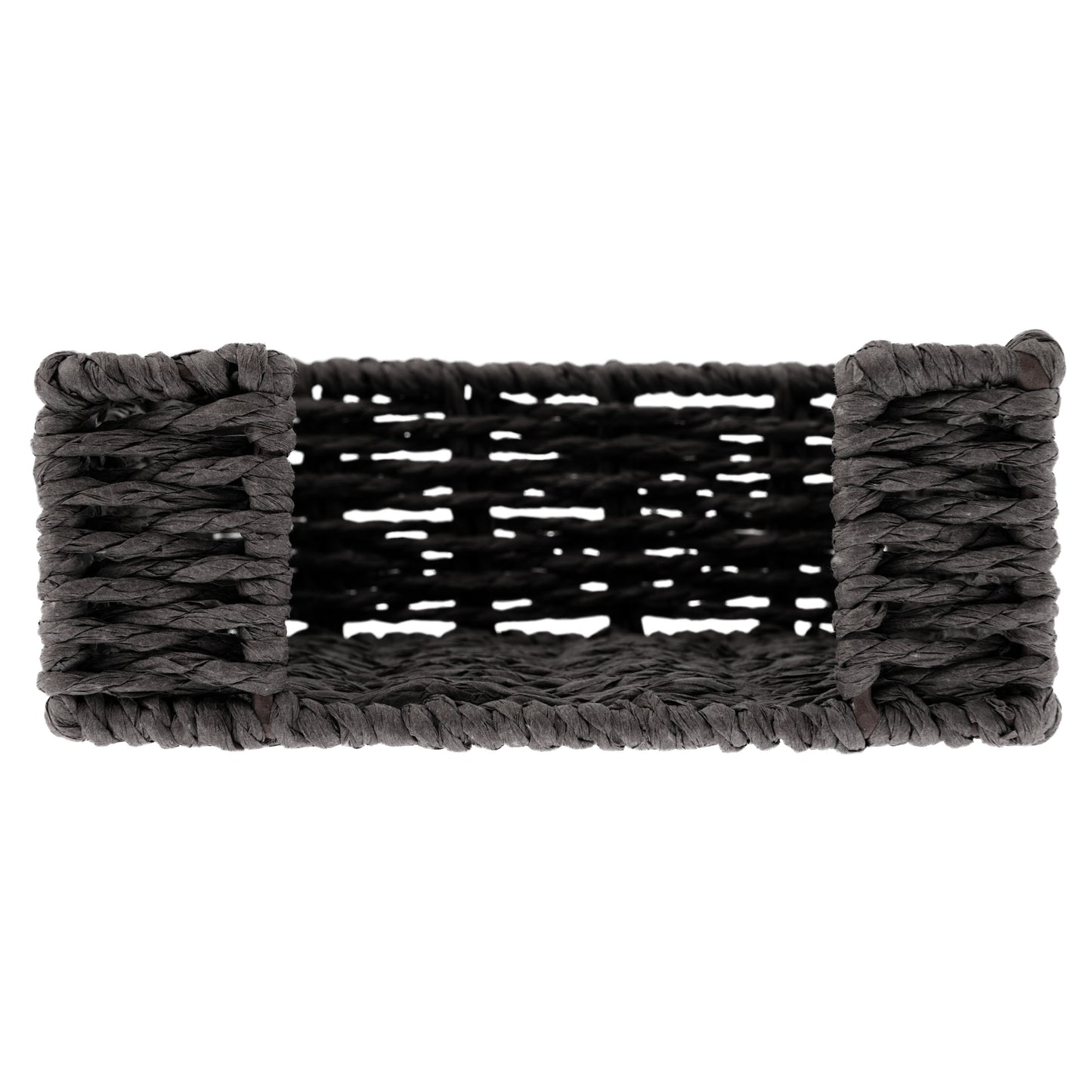 Black Woven Paper Cocktail Napkin Holder
