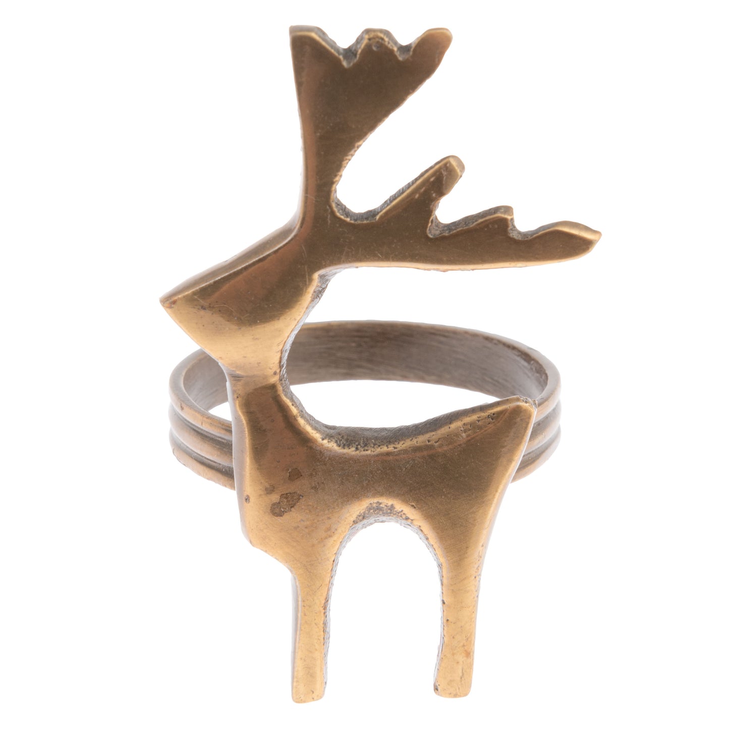 Reindeer Bronze Napkin Rings