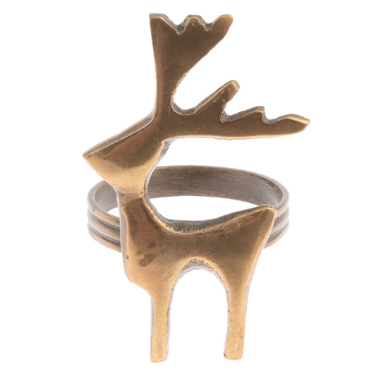 Reindeer Bronze Napkin Rings
