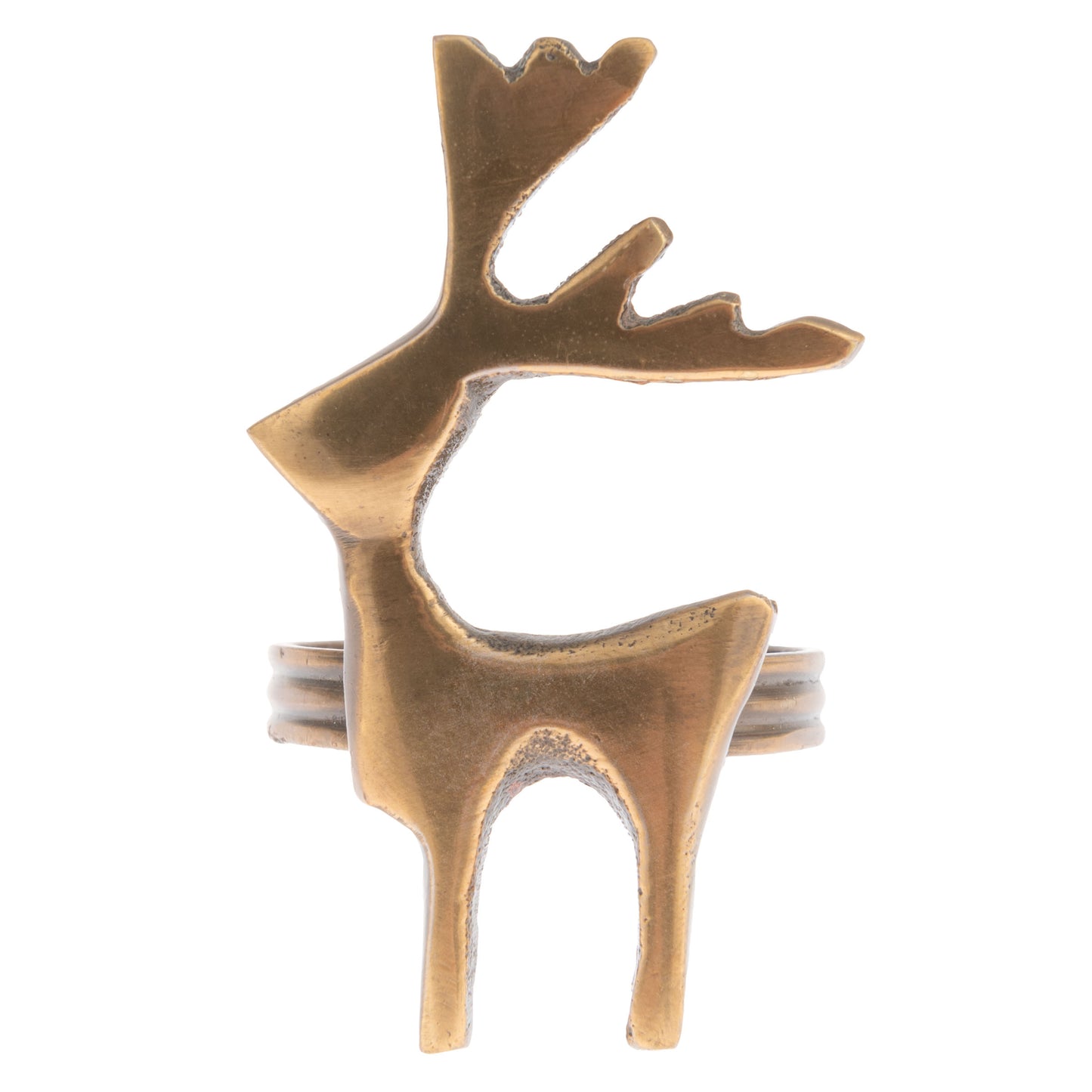 Reindeer Bronze Napkin Rings