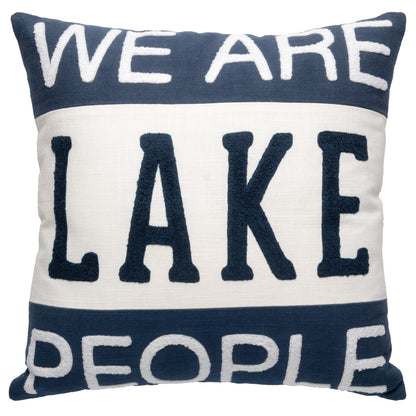 Lake People Square Throw Pillows