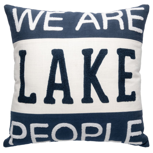 Lake People Square Throw Pillows