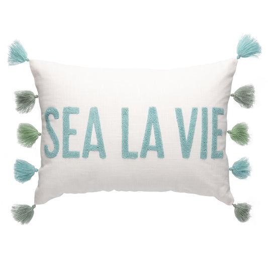Sea la Vie Waterfront Lumbar Throw Pillows