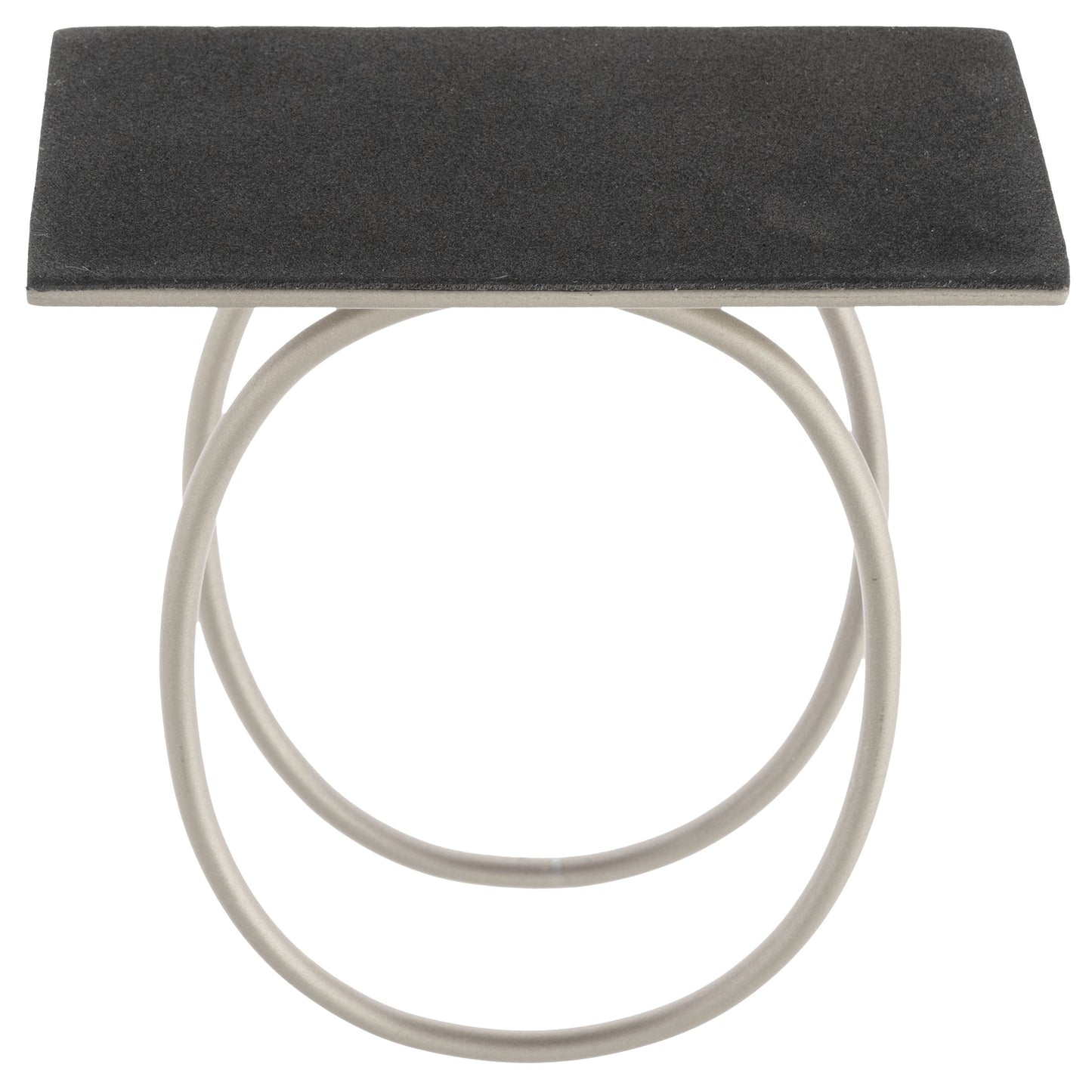 Silver Oval Metal Napkin Holder
