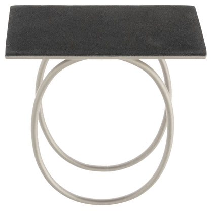 Silver Oval Metal Napkin Holder
