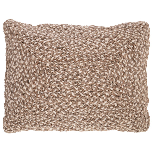 Mushroom Rectangle Jute Pillow