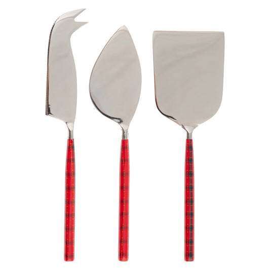 Red Plaid Cheese Tools